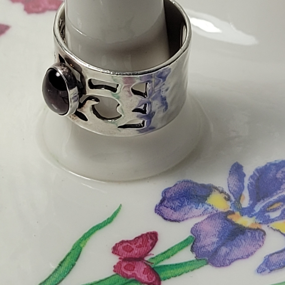 ❤ 925-SILVER. ISRAEL VINTAGE RING SIZE 5.5 - Picture 3 of 10
